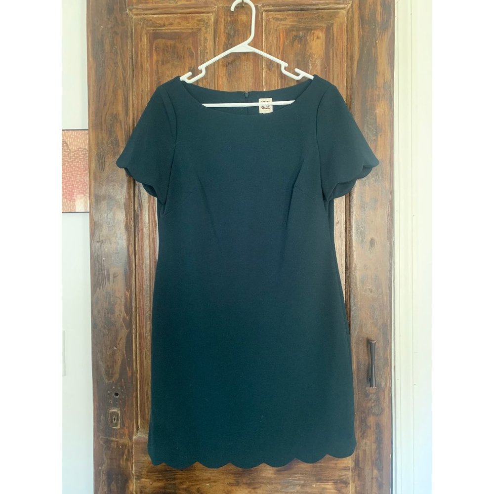 Teal Scalloped Dress